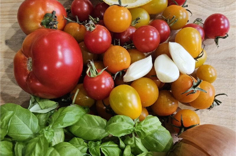 Tomato Lemon Basil Salsa